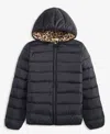 Epic Threads Girls 5-20 Leopard Print Long-sleeve Puffer Jacket, Macy's Exclusive In Black