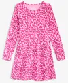 Epic Threads Girls 5-20 Long-sleeve Leopard Print Dress, Macy's Exclusive In Pink