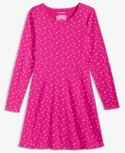 Epic Threads Kids' Girls 5-20 Long-sleeves Dress, Macy's Exclusive In Pink