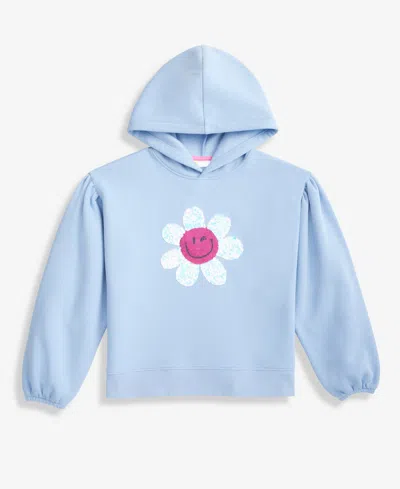 Epic Threads Kids' Girls 5-20 Sequin Flower Hoodie, Macy's Exclusive In Blue