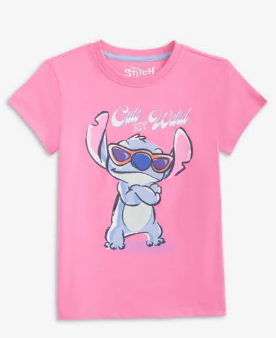 Epic Threads Kids' Girls 5-20 Stitch Cute But Wild Short-sleeve T-shirt, Macy's Exclusive In Pink