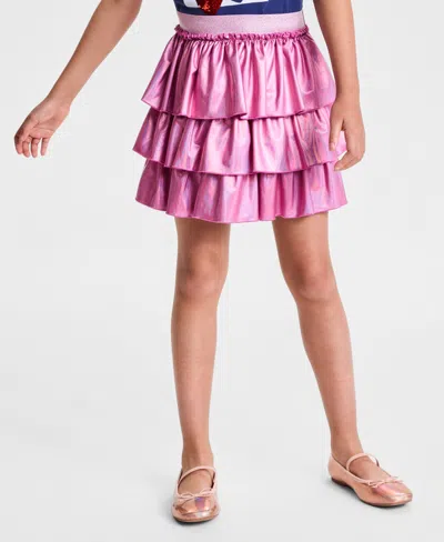 Epic Threads Girls' 5-14 Foil Ruffled Pull-on Skort, Macy's Exclusive In Pink