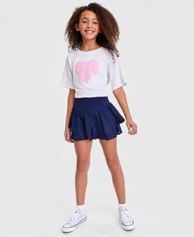 Epic Threads Kids' Girls' 5-20 Butterfly Eyelet Shorts, Macy's Exclusive In Blue