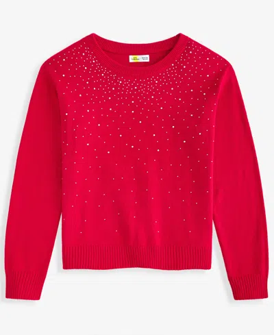 Epic Threads Kids' Girls 5-20 Embellished Long-sleeve Sweater, Macy's Exclusive In Brown