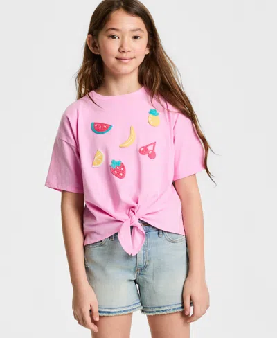 Epic Threads Kids' Girls' 5-20 Fruit Tie-front T-shirt, Macy's Exclusive In Pink