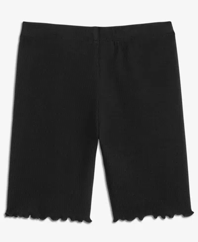Epic Threads Kids' Girls' 5-20 Ribbed Bike Shorts, Macy's Exclusive In Black