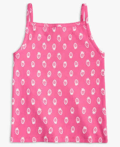 Epic Threads Kids' Girls' 5-20 Strawberry-print Apron Tank Top, Macy's Exclusive In Pink