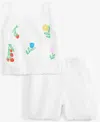 Epic Threads Toddler Girl Crochet Short Set, Toddler, Exclusively At Macy's In Bright Whi