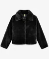 Epic Threads Girls Faux-fur Jacket, Created For Macy's In Deep Black