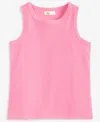 Epic Threads Girls Solid Picot Edge Tank Top, Exclusively At Macy's