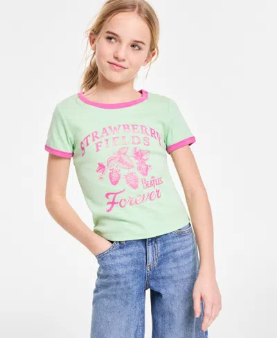 Epic Threads Kids' Girls Strawberry Fields Baby Tee, Exclusively At Macy's In Green Ash