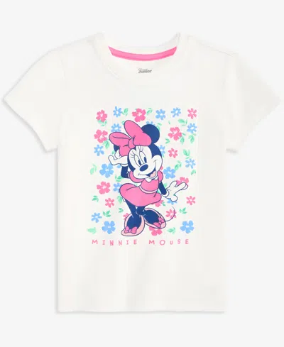 Epic Threads Kids' Girls' Toddler 12m-5t Minnie Mouse Flowers T-shirt, Macy's Exclusive In White