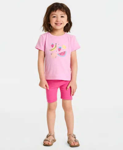Epic Threads Kids' Girls' Toddler 12m-5t Fruit T-shirt, Macy's Exclusive In Pink