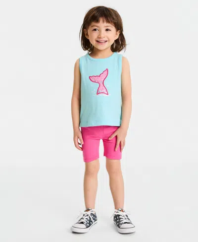 Epic Threads Kids' Girls' Toddler 12m-5t Mermaid Tank Top, Macy's Exclusive In Blue