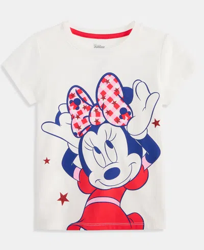 Epic Threads Kids' Girls' Toddler 12m-5t Minnie Mouse Gingham-bow T-shirt, Macy's Exclusive In White