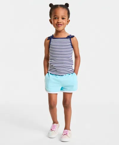 Epic Threads Kids' Girls' Toddler 12m-5t Striped Bow Tank Top, Macy's Exclusive In Blue