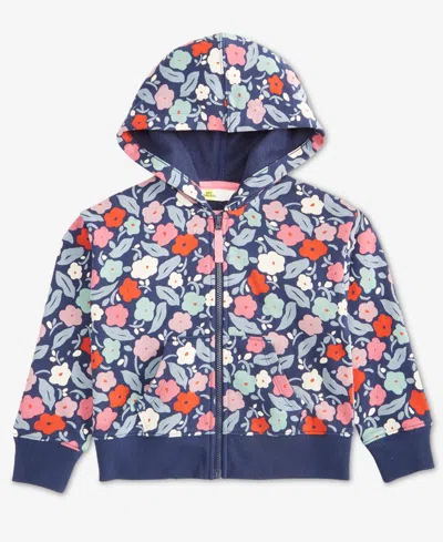 Epic Threads Babies' Girls Toddler 2t-4t Floral-print Hoodie In Blue