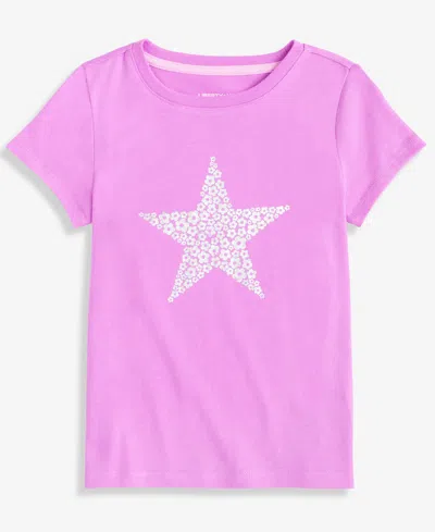 Epic Threads Babies' Girls Toddler 2t-4t Flower Star T-shirt, Macy's Exclusive In Pink