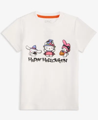Epic Threads Babies' Girls Toddler 2t-4t Happy Halloween Hello Kitty Short-sleeve T-shirt, Macy's Exclusive In White