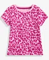 Epic Threads Girls Toddler 2t-4t Leopard-print Short-sleeve T-shirt, Macy's Exclusive In Pink