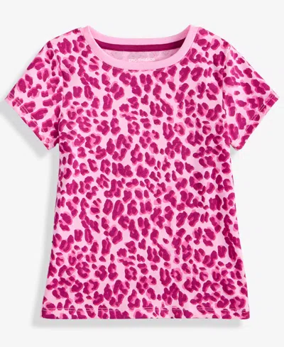 Epic Threads Babies' Girls Toddler 2t-4t Leopard-print Short-sleeve T-shirt, Macy's Exclusive In Pink