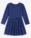 Epic Threads Girls Toddler 2t-4t Long-sleeve Dot-print Dress In Multi