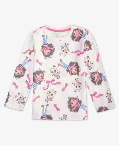 Epic Threads Babies' Girls Toddler 2t-4t Long-sleeve Gabby Printed T-shirt, Macy's Exclusive In White