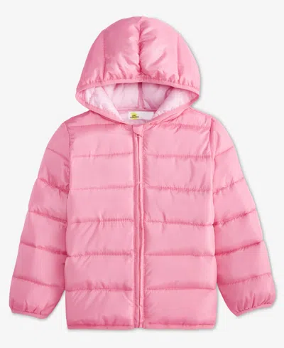 Epic Threads Babies' Girls Toddler 2t-4t Long-sleeve Puffer Jacket, Macy's Exclusive In Pink