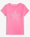 Epic Threads Girls Toddler 2t-4t Metallic Star Print Short-sleeve T-shirt, Macy's Exclusive In Pink