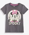 Epic Threads Girls Toddler 2t-4t Spooky Minnie Mouse Short-sleeve T-shirt, Macy's Exclusive In Gray