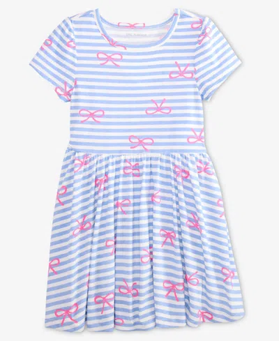 Epic Threads Babies' Girls Toddler 2t-4t Striped Bow Print Dress, Macy's Exclusive In Multi
