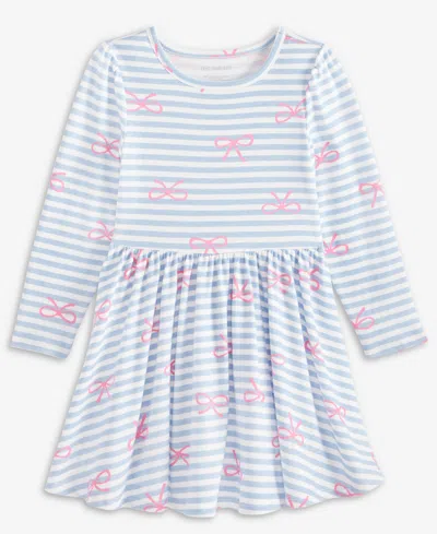Epic Threads Babies' Girls Toddler 2t-4t Striped Bow Print Dress, Macy's Exclusive In Multi