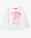 Epic Threads Girls Toddler 2t-4t Winking Peppa Long-sleeve T-shirt, Macy's Exclusive In White