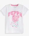 Epic Threads Girls Toddler 2t-4t Winking Peppa Short-sleeve T-shirt, Macy's Exclusive In White