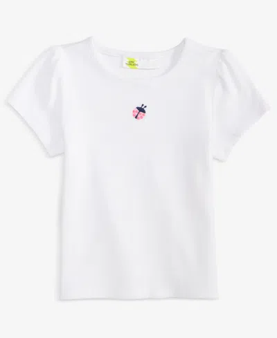 Epic Threads Babies' Girls' Toddler 2t-5t Ribbed Embroidered T-shirt, Macy's Exclusive In White