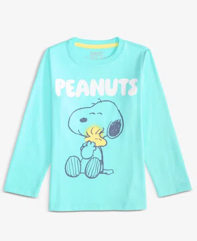 Epic Threads Babies' Girls Toddler 2t-6t Snoopy Warm Hug Graphic Long-sleeve T-shirt, Macy's Exclusive In Blue