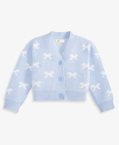 Epic Threads Babies' Girls Toddler 2t-4t Bows Cardigan, Macy's Exclusive In Blue