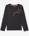 Epic Threads Girls Ursa Major Graphic Long-sleeve T-shirt, Created For Macy's In Deep Black