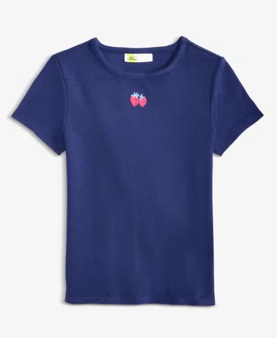 Epic Threads Kids' Girls' Xs-xl Strawberries Baby Tee, Macy's Exclusive In Blue