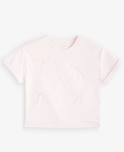 Epic Threads Kids' Girls' Xs-xl Bow Boxy T-shirt, Macy's Exclusive In Pink