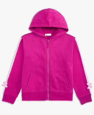 Epic Threads Girls' (xs-xl) Bow-trim Zip Hoodie, Macy's Exclusive In Cranberry