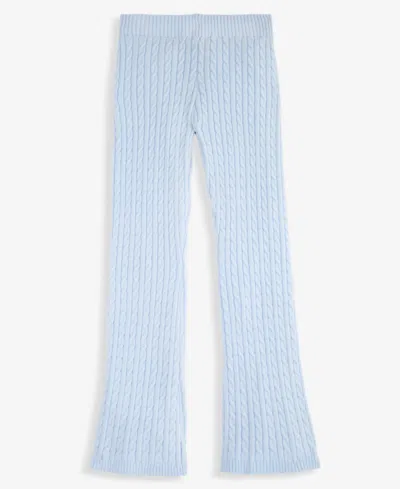 Epic Threads Kids' Girls' Xs-xl Cable-knit Flared-leg Pull-on Sweatpants, Macy's Exclusive In Blue