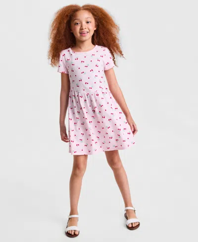 Epic Threads Kids' Girls' Xs-xl Cherries-print Cotton Dress, Macy's Exclusive In Pink