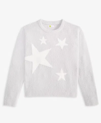 Epic Threads Kids' Girls' Xs-xl Crewneck Stars Sweater, Macy's Exclusive In Gray