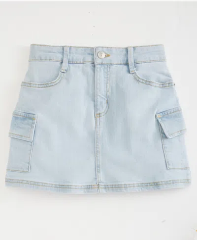 Epic Threads Girls' Xs-xl Denim Cargo Skirt, Macy's Exclusive In Blue