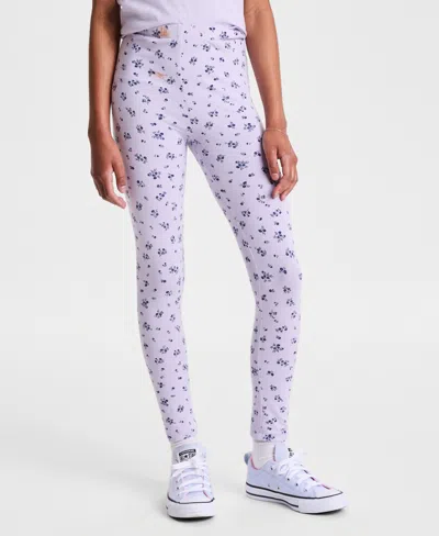 Epic Threads Kids' Girls' Xs-xl Femme Floral-print Leggings, Macy's Exclusive In Purple