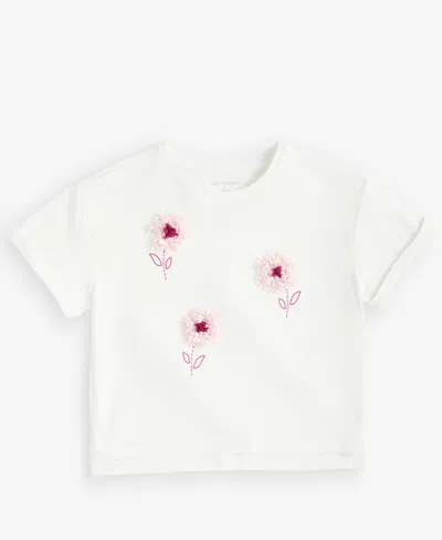 Epic Threads Kids' Girls' Xs-xl Flower Boxy T-shirt, Macy's Exclusive In White