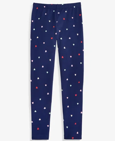 Epic Threads Kids' Girls' Xs-xl Multi-heart-print Leggings, Macy's Exclusive In Blue