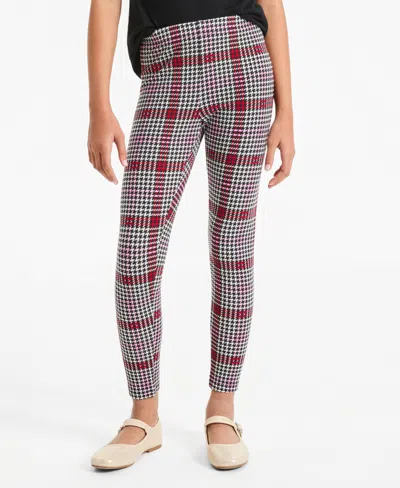 Epic Threads Girls' Xs-xl Plaid Pull-on Leggings, Macy's Exclusive In Deep Black