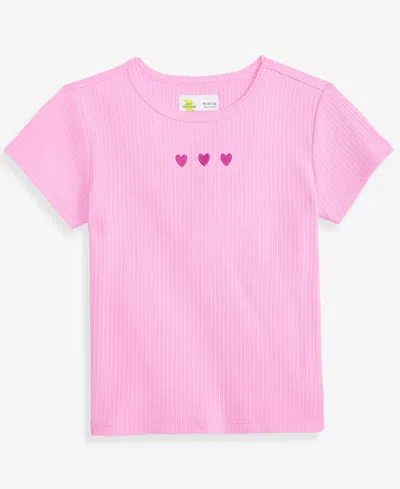 Epic Threads Kids' Girls' Xs-xl Ribbed Baby T-shirt, Macy's Exclusive In Pink